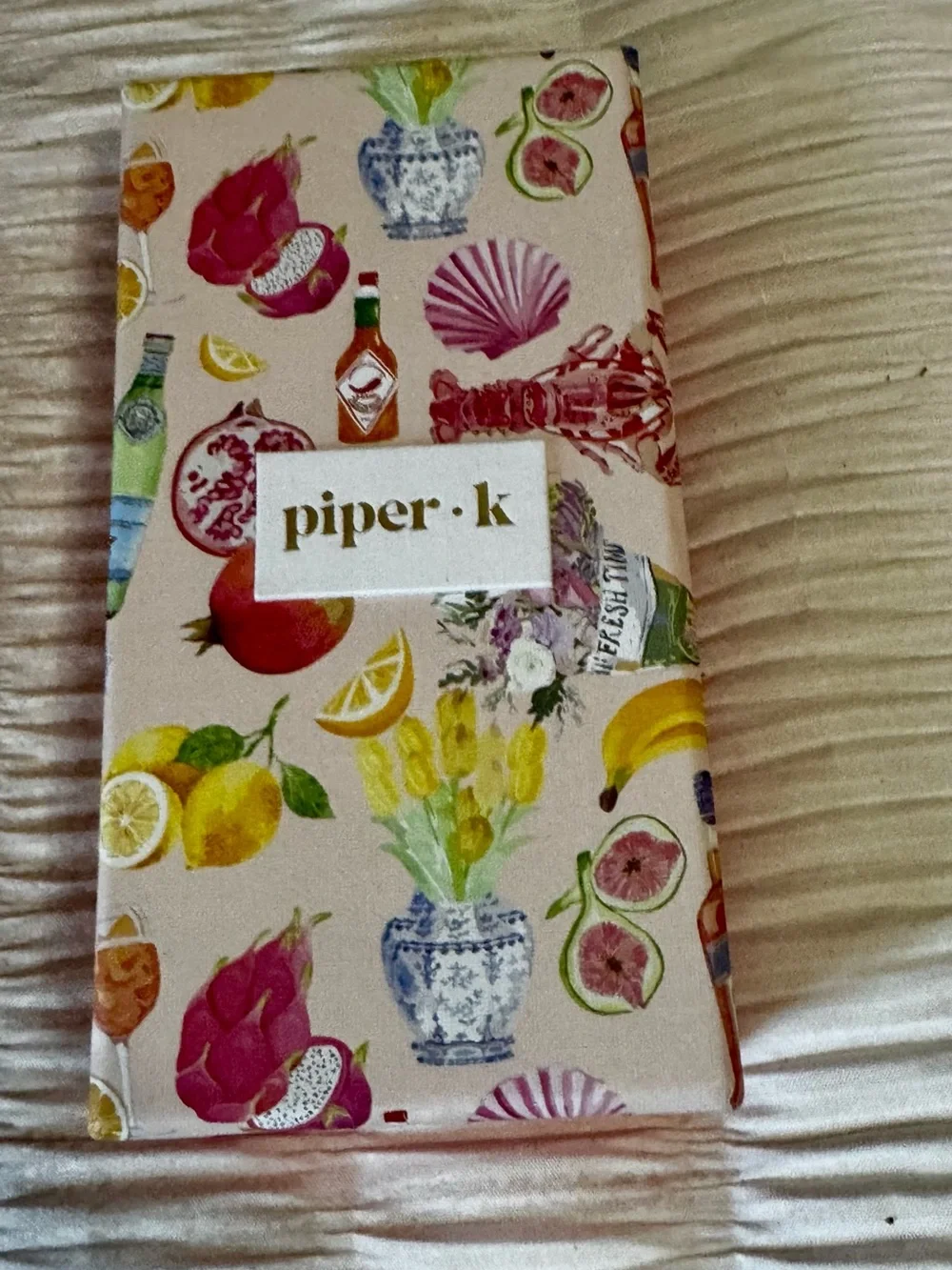 piper·k Red Tomato Key Chain & Bag Charm with Gold Hardware
